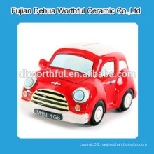 Cutely car design ceramic money box